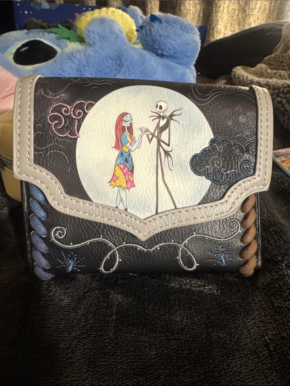 The Nightmare Before Christmas Black and Cream Wallet Purse